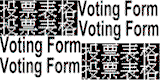 Voting Form Title